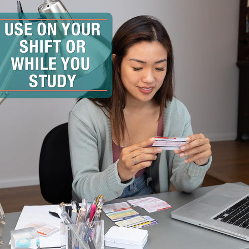Badge Guru 2.0 by Tribe RN - 49 Nursing Reference Cards for Med School and Nursing School Students
