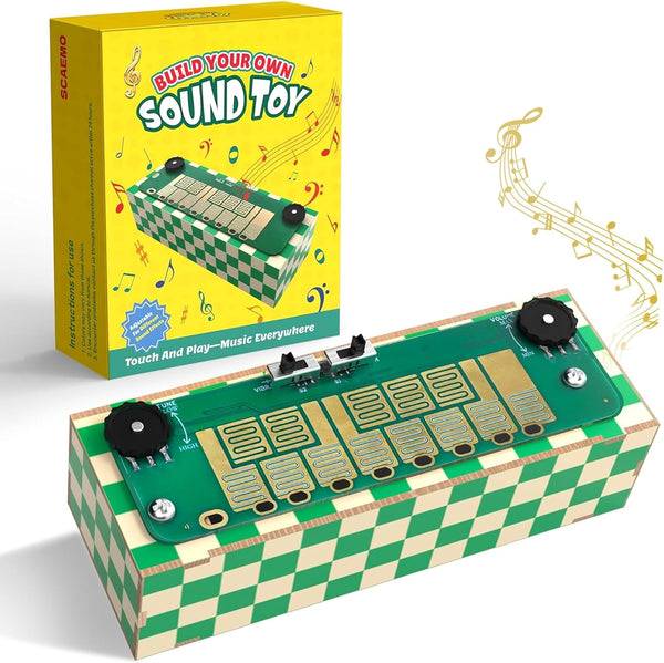SCAEMO Build Your Own Musical Instrument Portable Music Synthesizer, with 8 Key Touchpad,