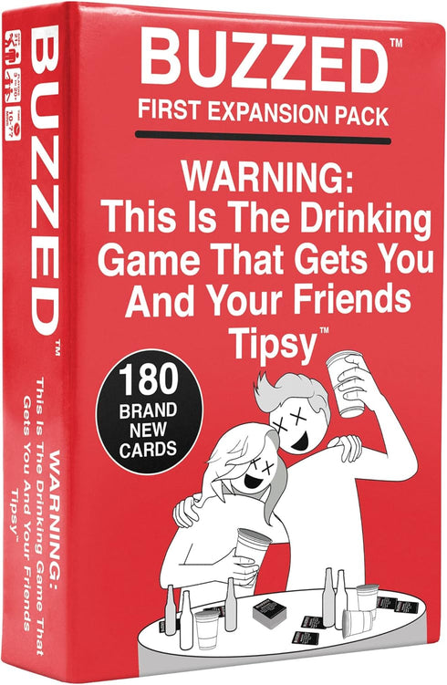 Buzzed Expansion Pack #1 - The Drinking Game for Tipsy Fun with Friends - Summer & Pool Party Games