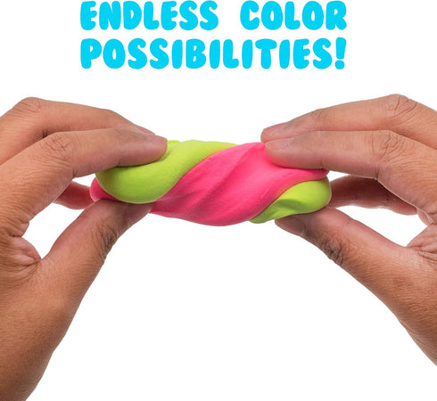 60 Set Air Dough - Bags of Colored, Air Dry, Ultra Light, Non-Toxic Modeling Clay in a Bucket Including Accessories