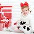 Weighted Plush Milk Cow, 24" 4.2 lbs Stuffed Animals Series, Cute Plushie Dolls for Kids Adults Birthday Gifts