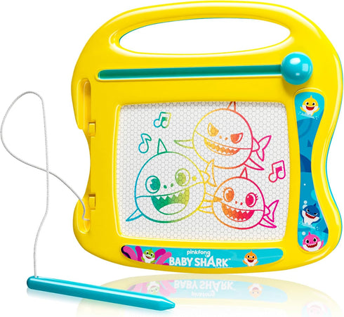 Lollipop Baby Shark Travel Magnetic Drawing Board, On The Go Drawing Board for Boys or Girls