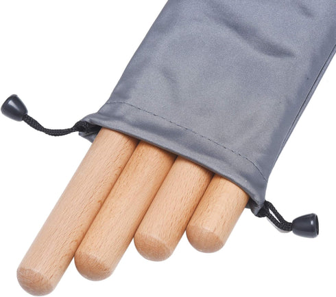 16 Pack Lummi 8 Inch Music Sticks for Kids, Rhythm Sticks with Carry Bag