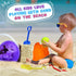 Qiuyanbo 5.63 Inch Set,Sand Summer Accessory12 12 Sand Castles Beach Buckets and Shovel Bucket Water Bucket for Beach