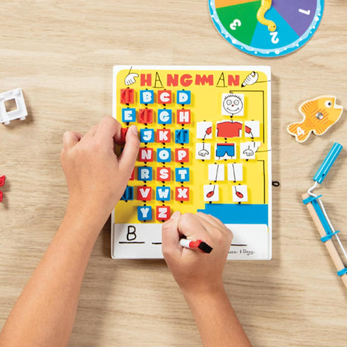 Melissa & Doug Flip to Win Travel Hangman Game: White Board with Dry-Erase Marker