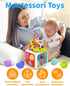 Montessori Toys for 1 Year Old Girls Boys, Baby Sorter Toys Learning Activity Cube, 1 Year Old Girl Boy Birthday Gifts, Baby Toys 6-12-18 Months, 7-in-1 Developmental Learning Toys