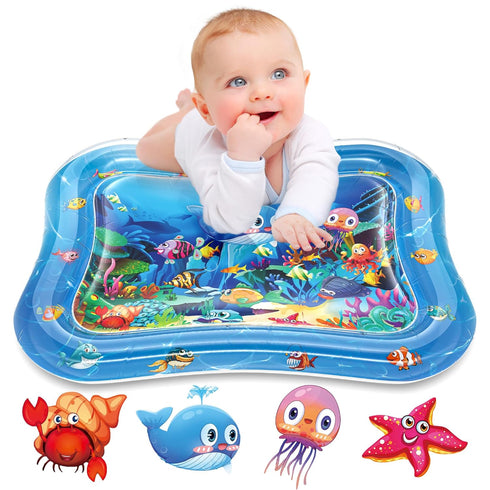 Infinno Inflatable Tummy Time Mat - Premium Baby Water Play Mat for Infants and Toddlers