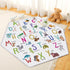 Funtery Woodland Animals Hexagon Playpen Mat Baby Play Mat Foldable Soft Nursery