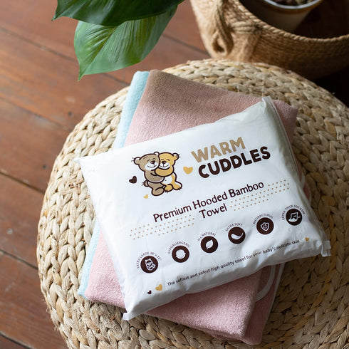 Premium Baby Bath Towel - Rayon Made from Bamboo Hooded Baby Towels - Newborn Baby Towel with Hood - Large Hooded Towel