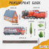 Train Wall Decals for Kids by Lipastick - Educational Railroad Wall Stickers for Boys and Girls - Peel and Stick