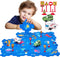 Puzzle Racer Kids Car Track Set, Dinosaur Jigsaw Puzzle Track for 3-5 Year Old Boys, Educational Learning Toy