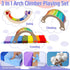 Set ROYALAY Rainbow Toddler Arch Climber - Climbing Arch & Cushion Floor Mats for Kids