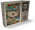 MyPuzzle 63 American National Parks Vintage Poster, Collage Map, Premium 1000 Piece Jigsaw Puzzle