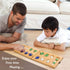 Point Games Solid Wood Deluxe Mancala - Folding Board Game with Metal Latch and Glass Marbles, Portable Strategy Game