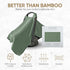 100% Organic Muslin Carseat Cover for Boys or Girls, Roman Green Baby Car Seat Cover