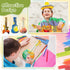 36 18 Sets (6 (6 Syhood Pcs DIY Wood Guitar Difference Designs) with Pigments Colors), DIY Wood Instruments Gift