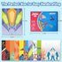 8-12, 12 36 Paper Airplane Origami Kit for Kids Ages Paper Airplane Designs with Colorful Origami Papers, Folding