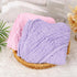 2 Pack 32x32Inch, Synrroe Hooded Muslin Cotton Baby Towels, Pink & Purple