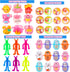 Fumogym 312PCS Easter Egg Fillers for Kids Boys Girls Basket Stuffers Party Favors Easter Toy Gifts Egg Hunt Party