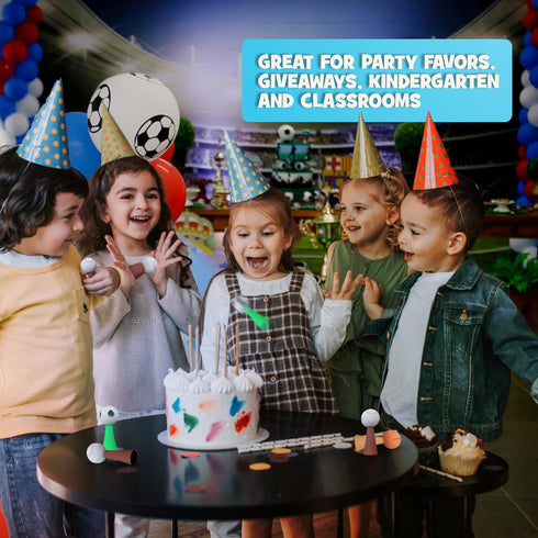 24-Pack IPIDIPI TOYS Jumpeez Sport Ball Rocket Poppers Jumping Spring Launcher Toys - Birthday Party Favors, Goodie Bag