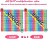 Double-Sided Macaron Multiplication Game, Addition Numbers POP Fidget Math Toys, Stress Relief Learning Game (1 Piece)
