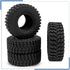 Soft Rubber RC 1.0 Tires, 58MM with Foam Insert, 4PCS for 1/18 TRX4M Upgrades, 1/24 SCX24 Tires