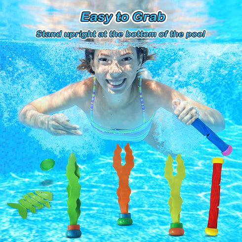 Jasonwell Pool Diving Toys - 31 PCS Swimming Pool Toys for Kids and Teens, Fun Water Swim Toys for Boys and Girls