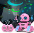 6+ Robot Toys for Boys and Girls, Rechargeable Remote Control Robot with Auto-Demonstration, Light Projection, Dance