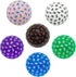 100 Sided Polyhedral D100 Game Dice, Single 48 mm Cube with Black Pouch, Black with Red Number