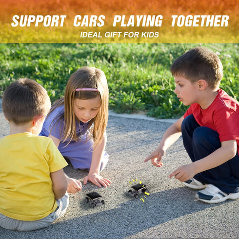 Solar Car Toys - Solar Energy Toys for Ages 2-10, Cool Mini Cars Educational Science Kits for Kids