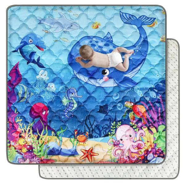 Baby Mat for Floor, Premium 50x50 Playpen Mat, Odorless Play Mat, Thicken