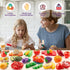 78Pc LAUGIGLE Pretend Play Food for Kids Kitchen, Cutting Toy Food with Storage Bag
