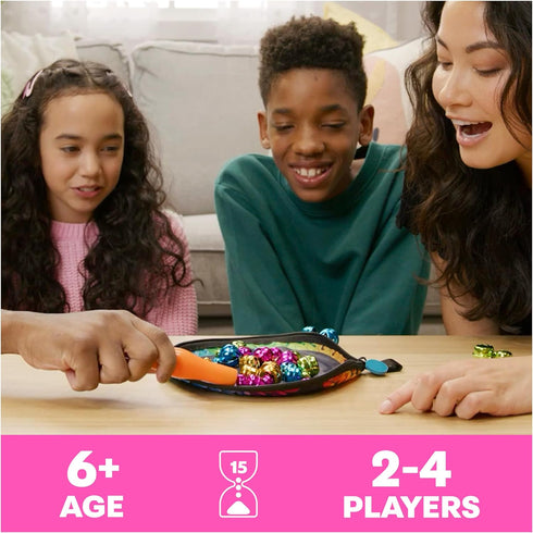 Bellz!, The Quick to Pick-up Family Magnet Game with Magnetic Wand and Colorful Bells, Giftable Pouch Included for On-The-Go Fun, for Kids Ages 6 +