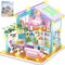SZRUIZITEC 730PCS Pink Cat's House Building Blocks Kit,Dream Villa Architecture STEM Toys Friends