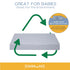Simmons 4-inch Kids Quiet Nights Breathable Mini Crib Mattress with Removable/Machine Washable Cover - GREENGUARD Gold