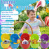 300 SQZUWIT Pcs Prefilled Easter Eggs with Toys Inside, Pre Filled Easter Hunt for Kids Bulk Basket Stuffers Essentials