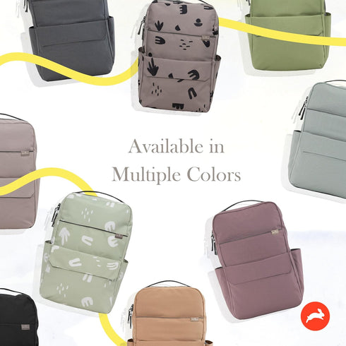 1 LB Backpack 11 RED ROVR Roo Lightweight Diaper Bag | organizational pockets| Durable & Water-Resistant (Mauve)