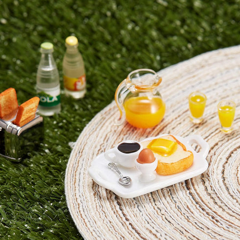 Dollhouse Accessories Decoration, 1:12/1:6 Mini Kitchen Accessories Set, Scene Breakfast Bulk Pretend Toy Decor