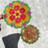 Ayhuhra 30 Sets Summer Mandala Suncatchers Wind Chimes Craft Kits DIY Window Art Suncatcher Mandala Flower Craft Art