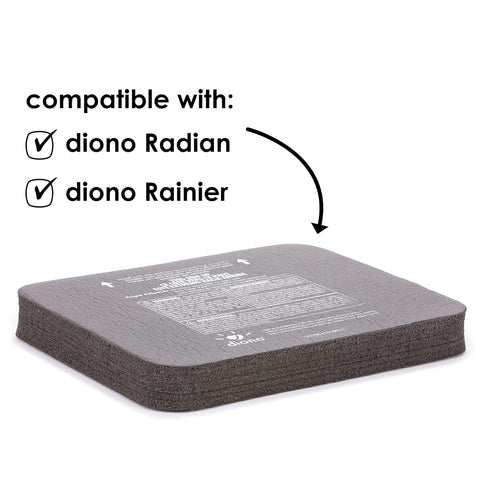 Diono Angle Adjuster Car Seat Leveler, Foam Wedge Cushion for More Legroom in Rear-Facing Car Seats