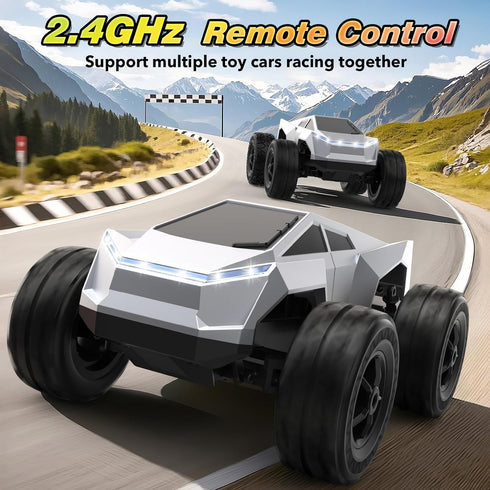 Hepoasky 1:18 2.4GHz 4 5 6 7 8 9 10 4-6 6-8 8-12 Scale Remote Control Car Truck, All-Terrain RC Car Toy with LED