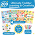 1+,2,3,4 TOYVENTIVE Toddler Coloring Books & Crayons, Toys & Birthday Gifts for Years Old Girls, Toddlers