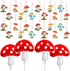 28 Pcs Mushroom Birthday Party Decorations Hanging Swirls Foil Balloons 31 x