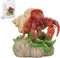 Gemini&Genius Hermit Crab Action Figure Toy, Under The Sea Life Figure Educational Gifts for Kids Animal Lovers