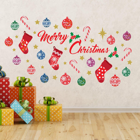 Christmas Decorations Clearance, "Merry Christmas Decor" Wall Murals Decals for Home, Indoor, Nursery
