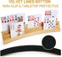 LotFancy Set of 2 Playing Card Holders for Kids, Adults & Seniors - 3 Tiers, Hands-Free Wooden Holders