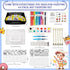 Liktoy 78pcs Set, 3D 4 5 6 7 8 9 10- Magic Foam Texture Painting Kit - Arts and Crafts for Kids, Puffy Magic Paint DIY