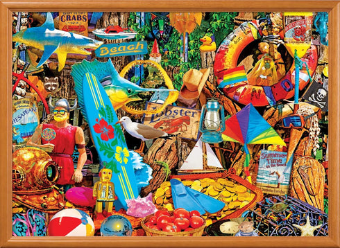 MasterPieces - 1000 Piece Jigsaw Puzzle for Adults, Family, or Youth - Beach Time Flea Market, 19.25"x26.75"