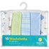 10 Pack Spasilk Baby Soft Terry Bath Washcloth Wipes