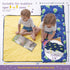 Set: Nap Mat with Pillow Blanket Sleeping Mats for Toddler Kids - Thick Large Roll up Slumber Bag for Daycare Preschool